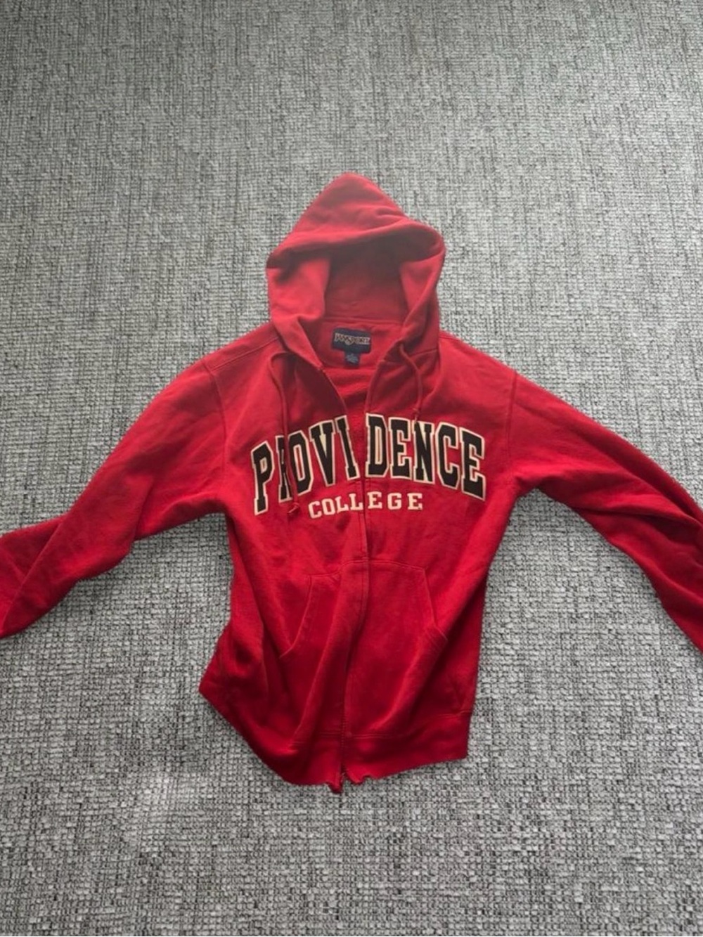 Providence College Red Hoodie Jacket - women’s small
